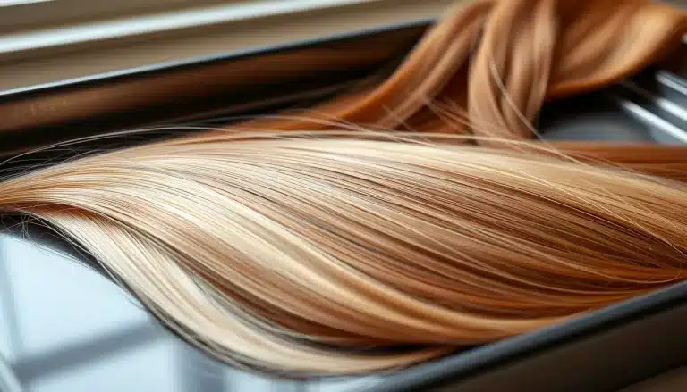 Tiras de extensiones adhesivas invisibles de pelo natural con cinta ultraplana en salón