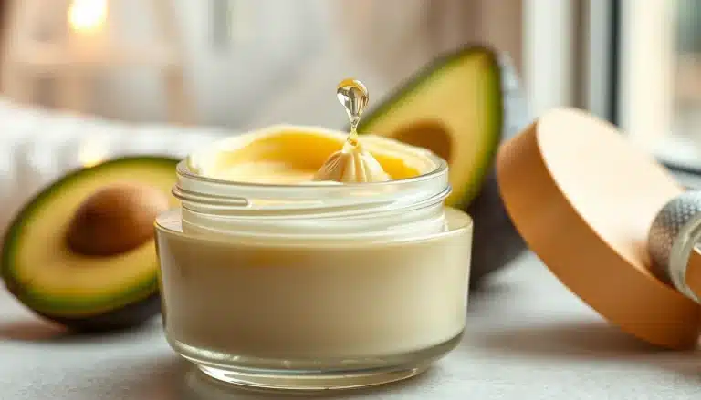Tarro de mascarilla ultra-nutritiva con manteca de karité y aceite de aguacate para pelo muy dañado
