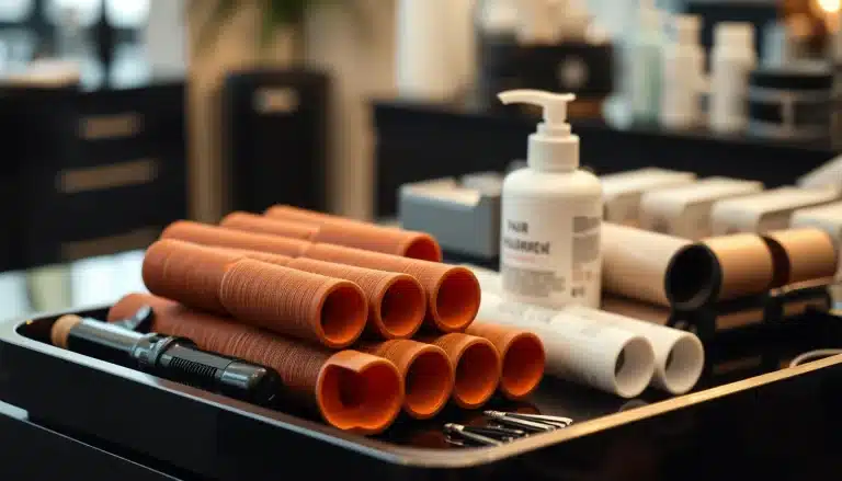 Rulos térmicos y bigudíes de peluquería profesional para moldeado y permanente de rizos elásticos