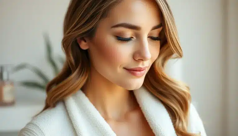 Cabello con ondas suaves relajadas tras aplicar tratamiento hidratante reparador post moldeado