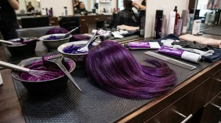 Tinte L’Oréal tono violeta: matices, cobertura, aplicación