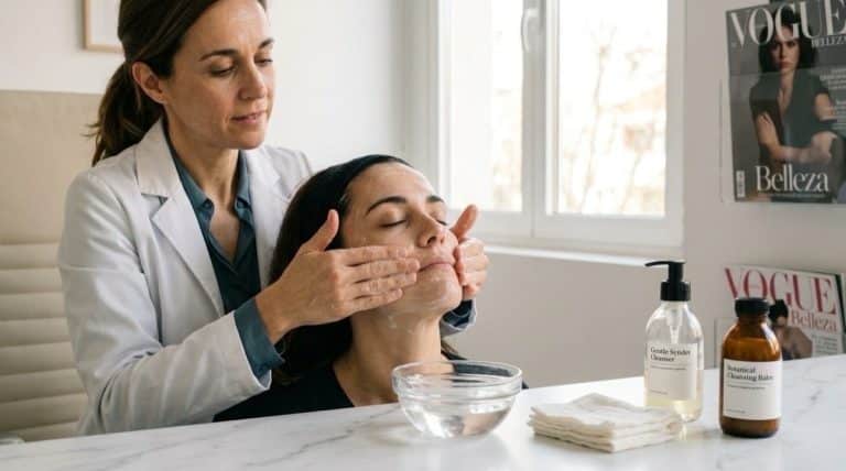 ¿Qué es la Doble Limpieza Facial? Aceite Emulsionable y Gel al Agua · Fotografía Editorial Documental 16:9